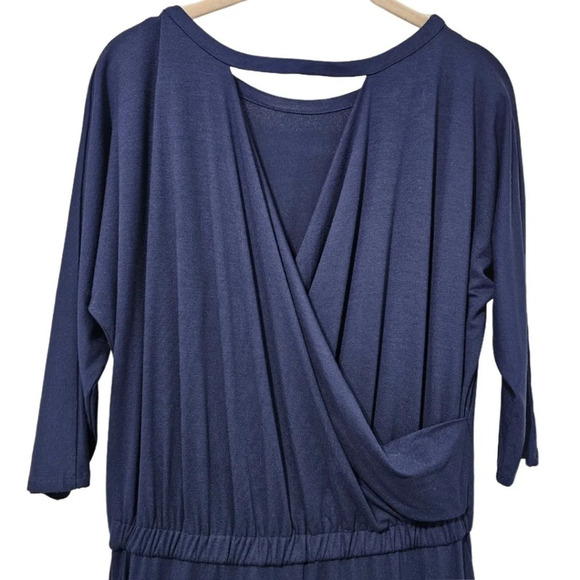 Soft Surroundings Sloane Navy Blue Maxi Dress - Picture 8 of 10